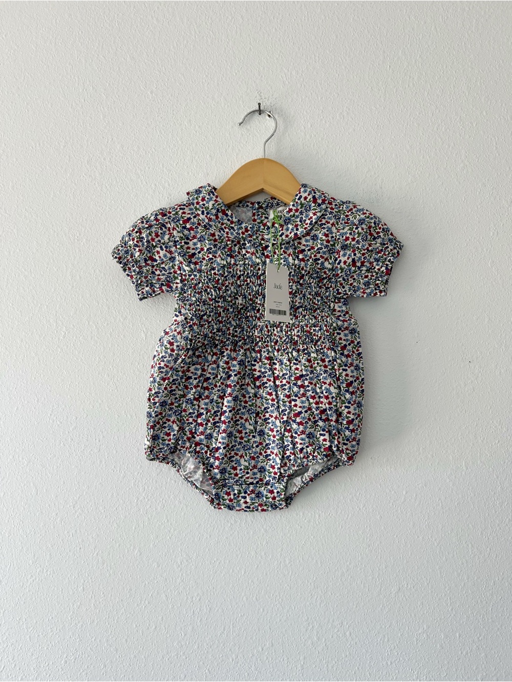 JADE | NWT Liberty Smocked Bubble Romper | 18-24 mos